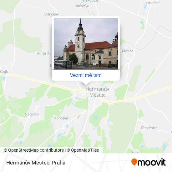 Heřmanův Městec mapa