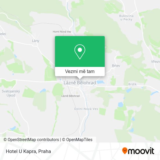 Hotel U Kapra mapa