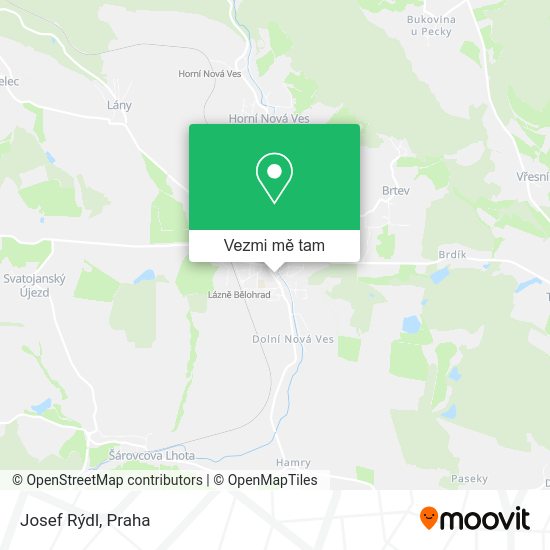 Josef Rýdl mapa