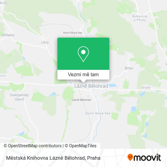 Městská Knihovna Lázně Bělohrad mapa