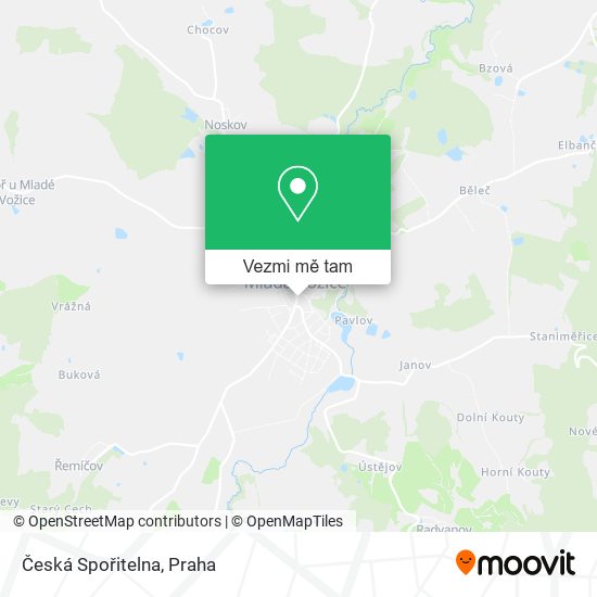 Česká Spořitelna mapa