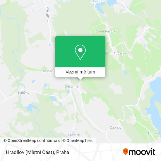 Hradilov (Místní Část) mapa