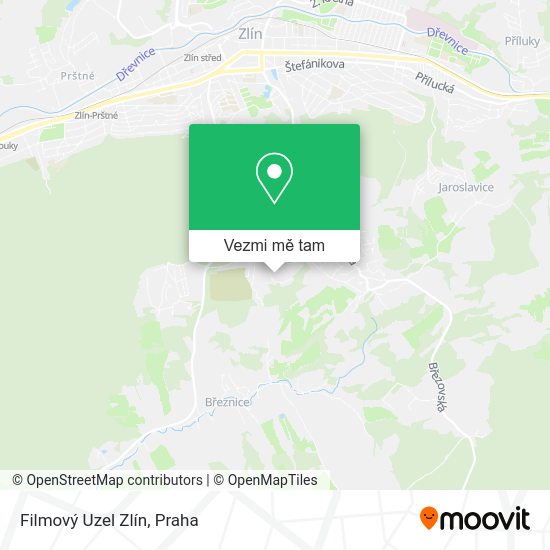 Filmový Uzel Zlín mapa