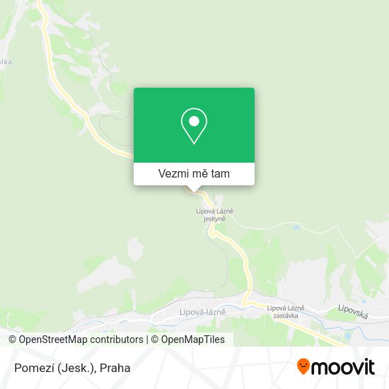 Pomezí (Jesk.) mapa