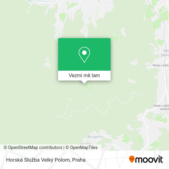 Horská Služba Velký Polom mapa