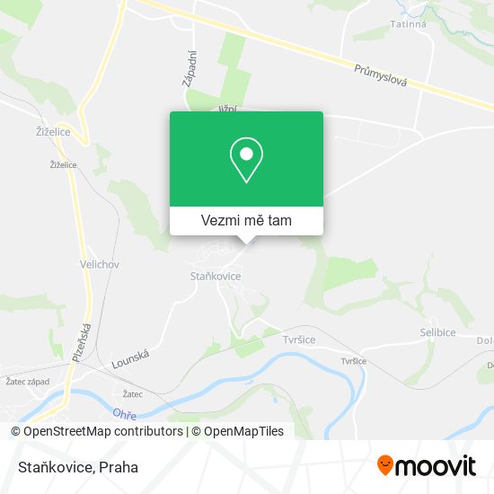 Staňkovice mapa