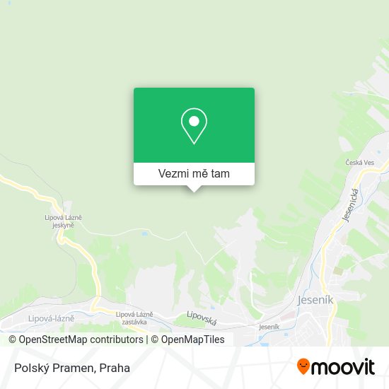Polský Pramen mapa