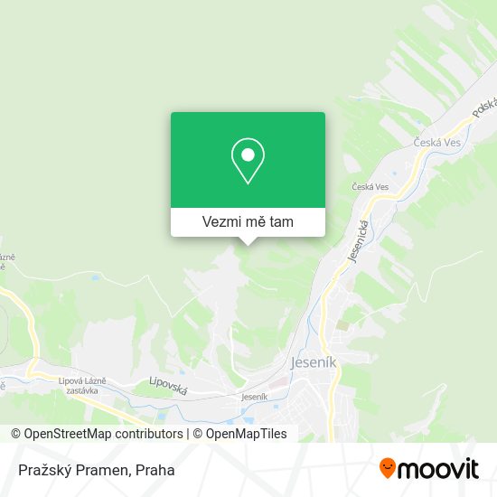 Pražský Pramen mapa
