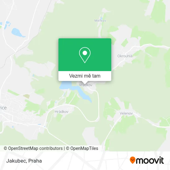 Jakubec mapa