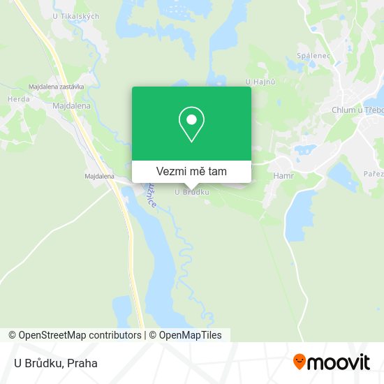 U Brůdku mapa