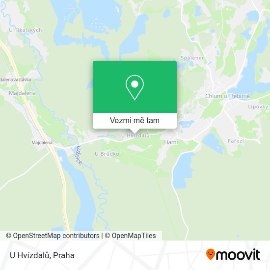 U Hvízdalů mapa