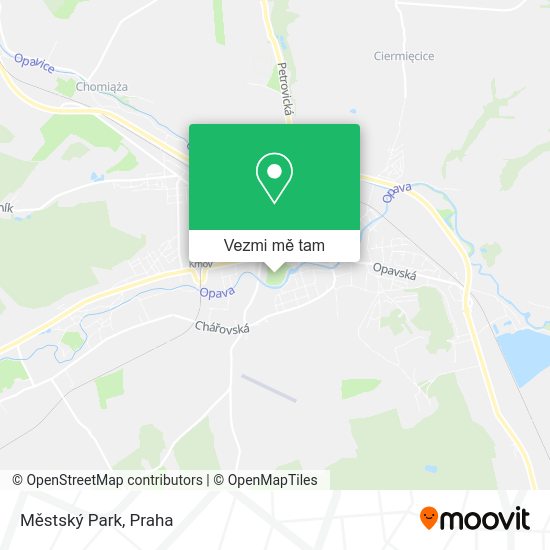 Městský Park mapa