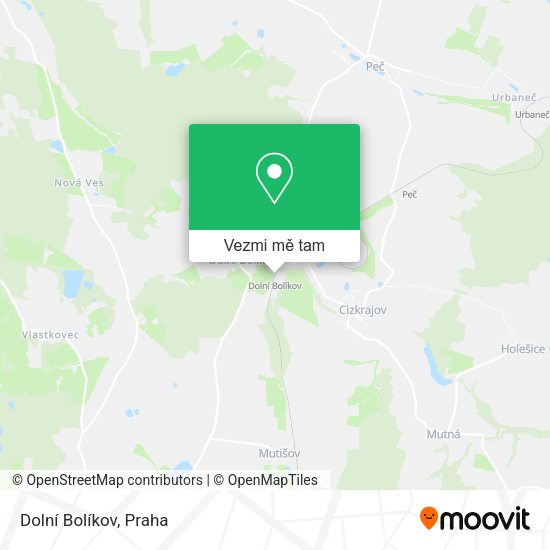 Dolní Bolíkov mapa