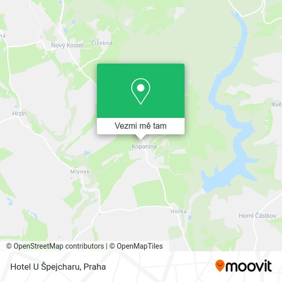 Hotel U Špejcharu mapa