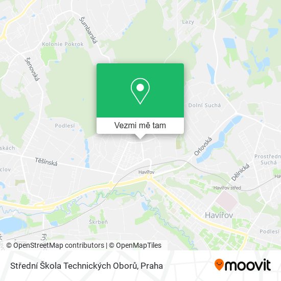 Střední Škola Technických Oborů mapa