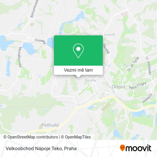Velkoobchod Nápoje Teko mapa