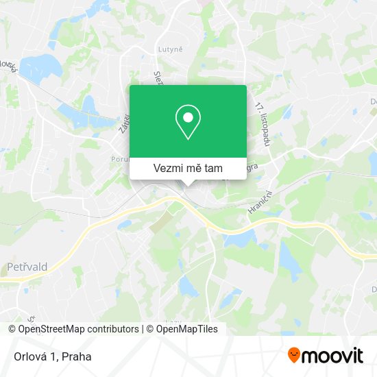 Orlová 1 mapa