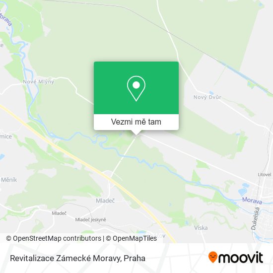 Revitalizace Zámecké Moravy mapa