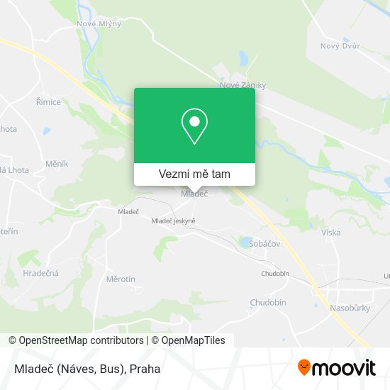Mladeč (Náves, Bus) mapa