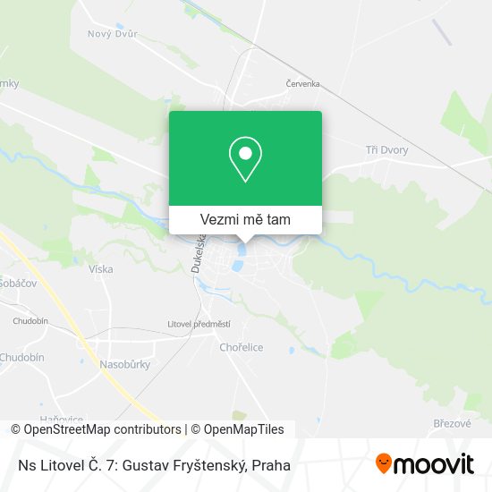 Ns Litovel Č. 7: Gustav Fryštenský mapa