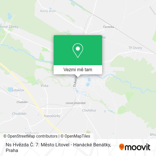 Ns Hvězda Č. 7: Město Litovel - Hanácké Benátky mapa