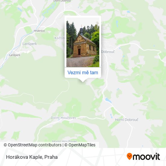 Horákova Kaple mapa