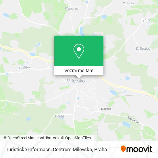 Turistické Informační Centrum Milevsko mapa