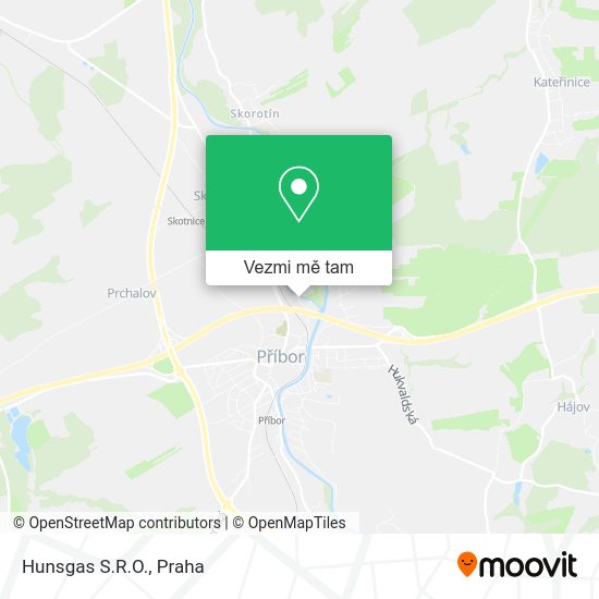 Hunsgas S.R.O. mapa