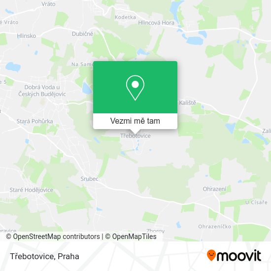 Třebotovice mapa