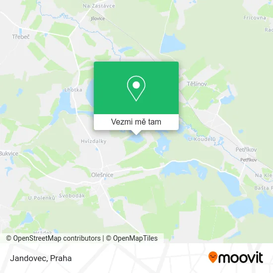 Jandovec mapa