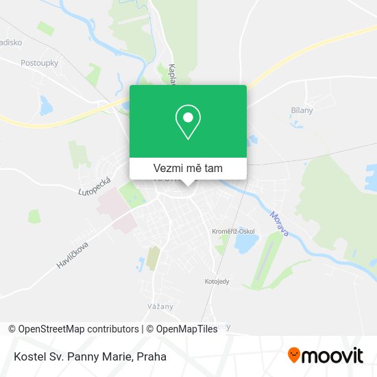 Kostel Sv. Panny Marie mapa