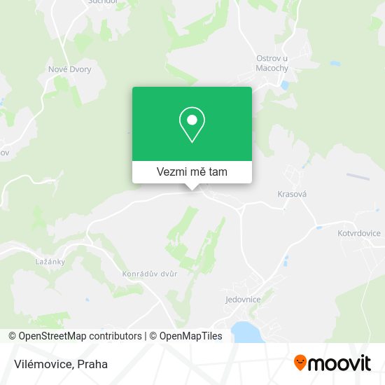 Vilémovice mapa