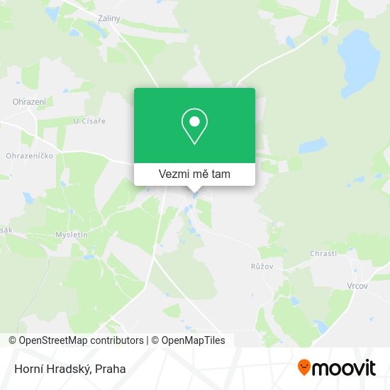Horní Hradský mapa