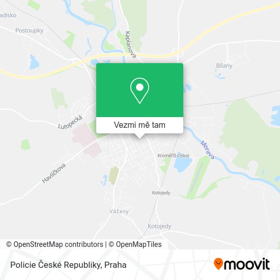 Policie České Republiky mapa
