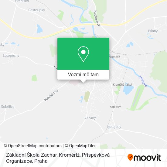 Základní Škola Zachar, Kroměříž, Příspěvková Organizace mapa