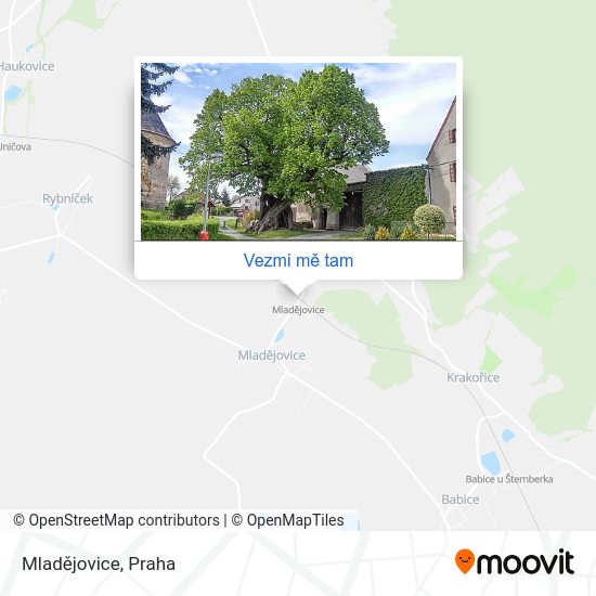 Mladějovice mapa