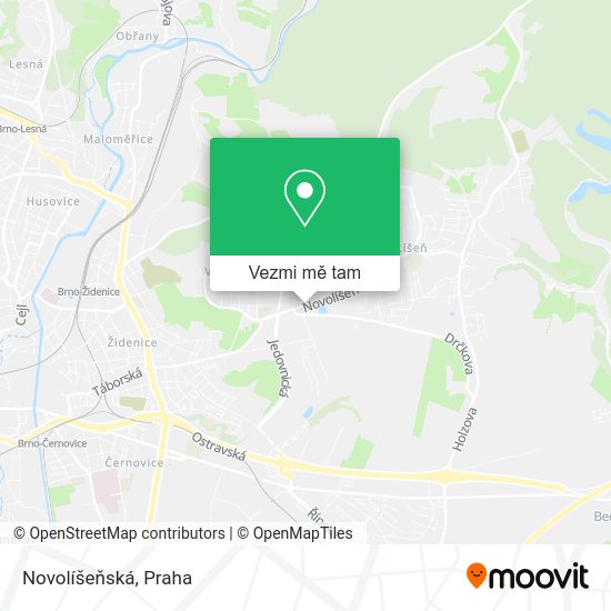 Novolíšeňská mapa