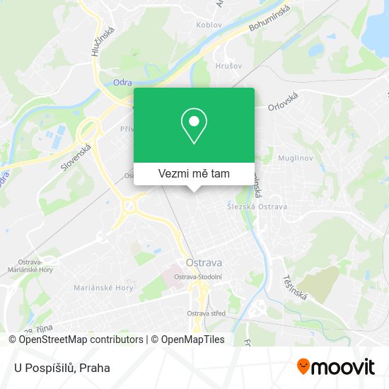 U Pospíšilů mapa