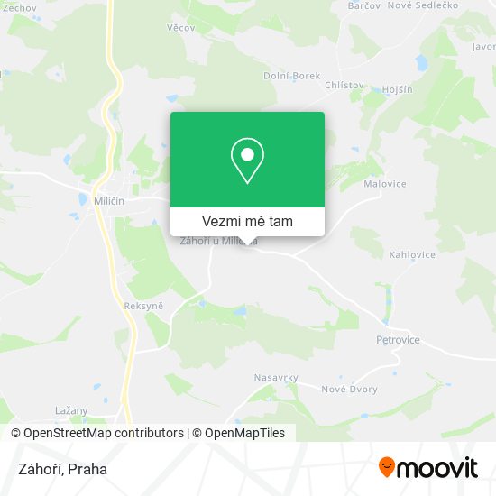Záhoří mapa
