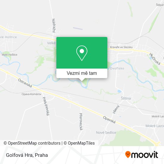 Golfová Hra mapa