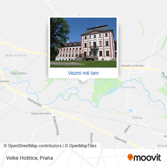 Velké Hoštice mapa