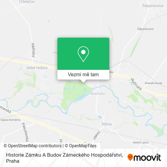Historie Zámku A Budov Zámeckého Hospodářství mapa