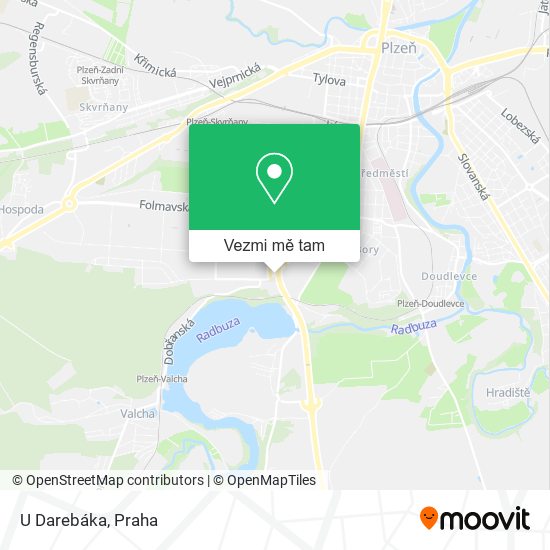 U Darebáka mapa
