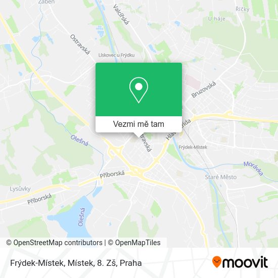 Frýdek-Místek, Místek, 8. Zš mapa