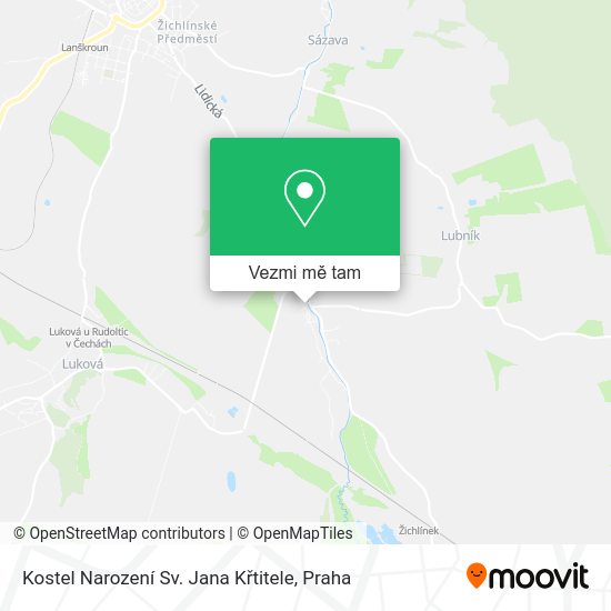 Kostel Narození Sv. Jana Křtitele mapa
