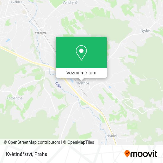 Květinářství mapa