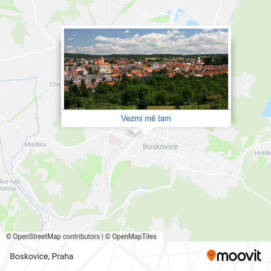 Boskovice mapa