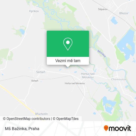 Mš Bažinka mapa