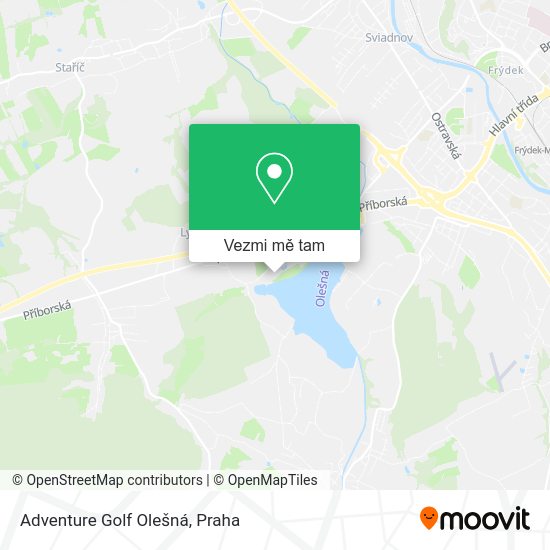 Adventure Golf Olešná mapa