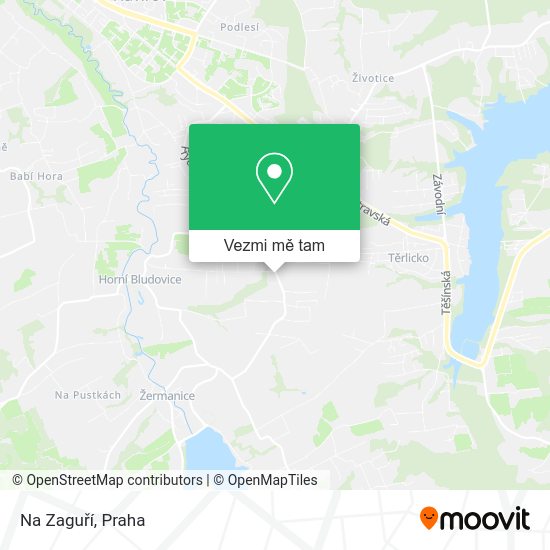 Na Zaguří mapa